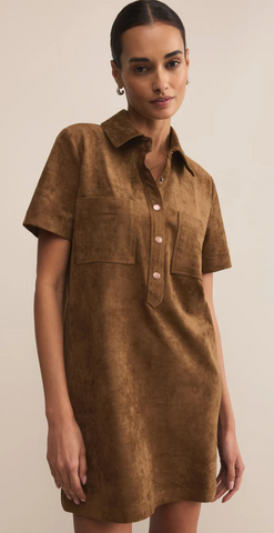 Z Supply Kellie Suede Mini Dress