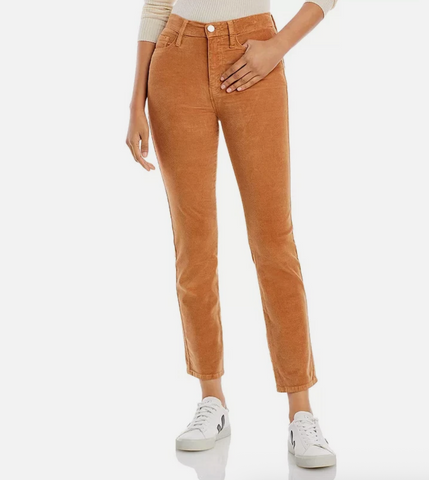Frame Le Sylvie High Rise Straight Corduroy Jean