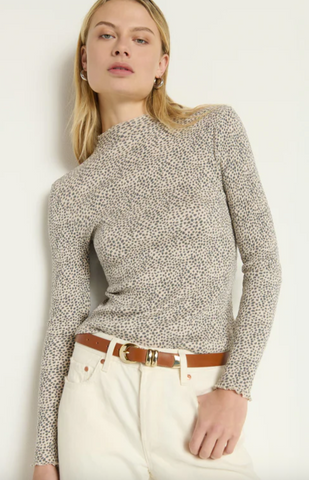 Nation Brenna Mock Neck Top