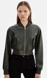 LaMarque Evelin Faux Leather Cropped Bomber