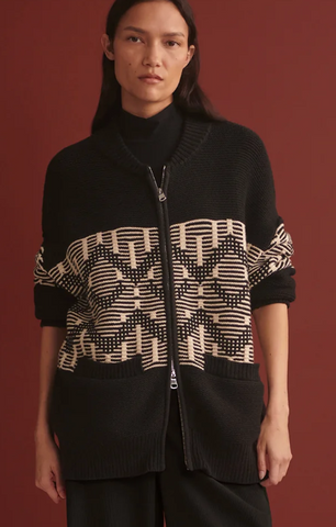 Varley Linnea Fairisle Knit Jacket