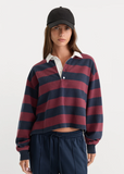 Good American The Cropped Rugby Polo