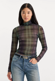 Good American Mesh Turtleneck