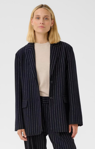 Part Two Somaya Pinstripe Blazer