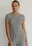 Donni Pointelle Baby Tee