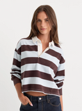 Good American The Cropped Rugby Polo