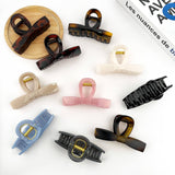 Sweet Bow Claw Clip, Classic Solid Color Hair Clip