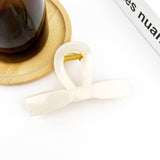 Sweet Bow Claw Clip, Classic Solid Color Hair Clip