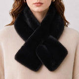 Faux Fur Pull-Through Cozy Scarf