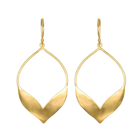 Fluttering Petals Gold  Earrings