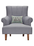 If You Met My Family Embroidered Pillow