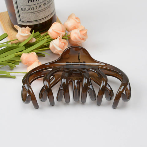 Large Lazy Transparent French Hair Claw Clip