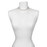 Tourmaline Gold Moon Choker Necklace