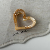 Brown Marble Starfish Claw Clip Trendy Hair Clip