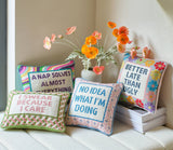 Nap Solves Almost Everything EmbroideredPillow