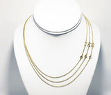 *Initial and CZ Necklace - Gold