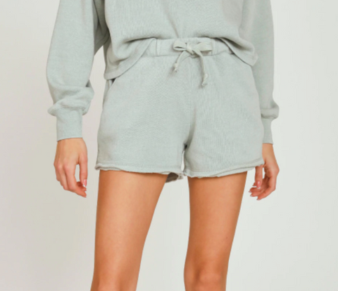 Vintage Havana Cropped Raw Edge Short