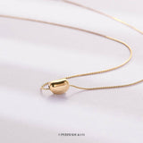 Gold Acacia Bean Necklace