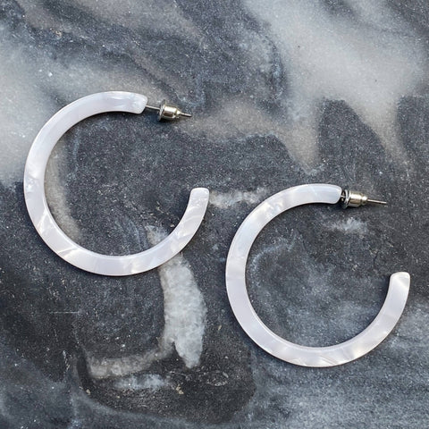 Thick Open Acrylic Hoops